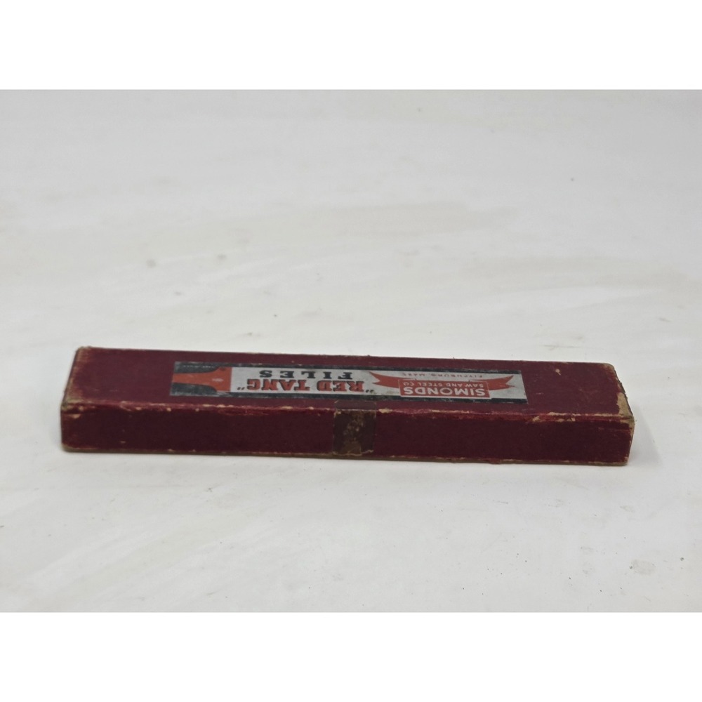 Simonds Red Tang Files, 5 New In Box ,one Round File Used - Picture 9 of 10